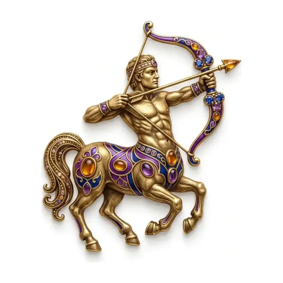 Sagittarius Archer zodiac emblem