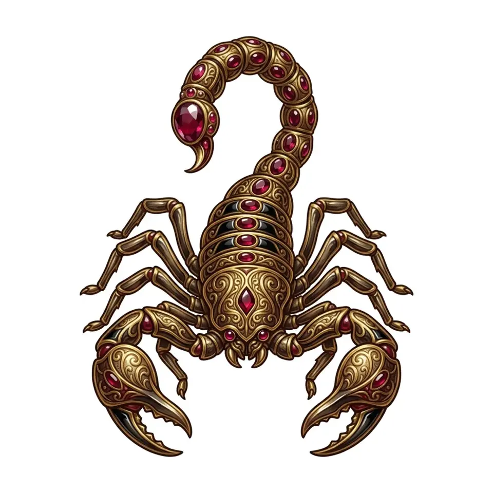 Scorpio Scorpion zodiac emblem